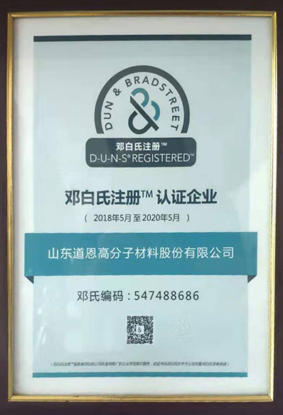 Dun & Bradstreet Registered Certification Enterprise